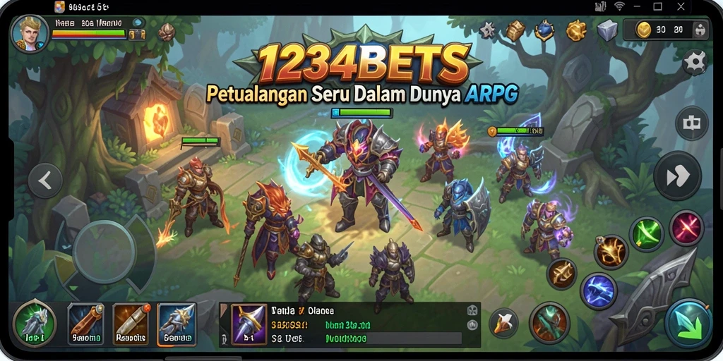 Tampilan gameplay seru dalam 1234BETS dengan aksi petualangan yang mendebarkan.