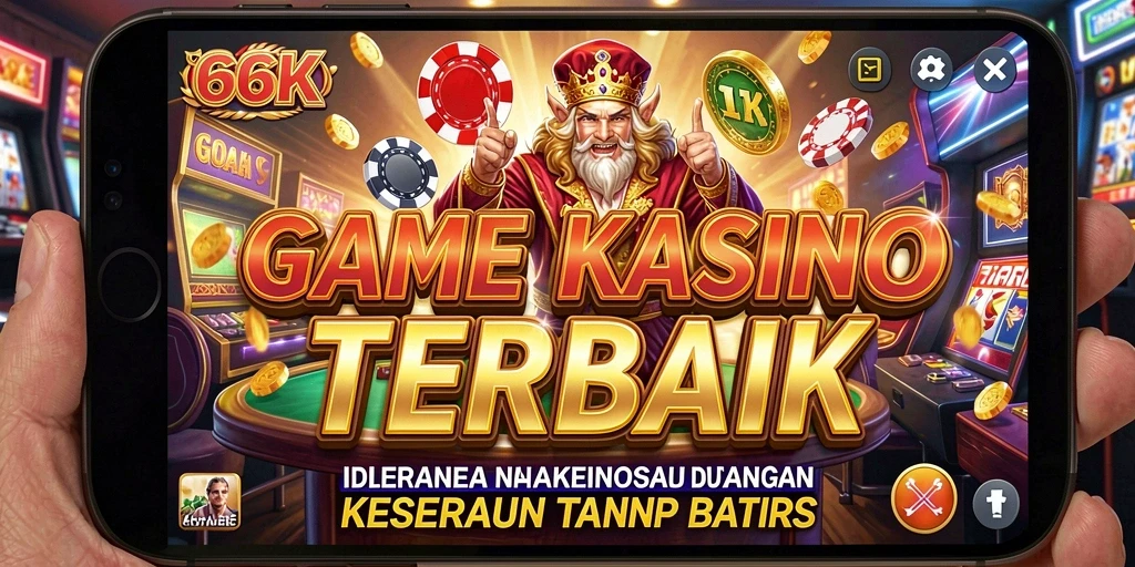Screenshot gameplay 66K menampilkan keseruan permainan kasino.