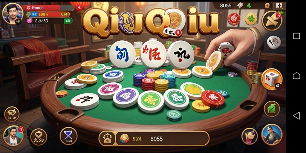 Tampilan gameplay QiuQiu yang menarik dan kompetitif.