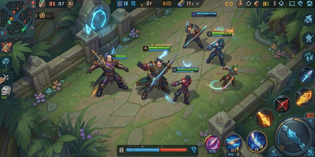 Tampilan gameplay yang menegangkan dalam 8ID.