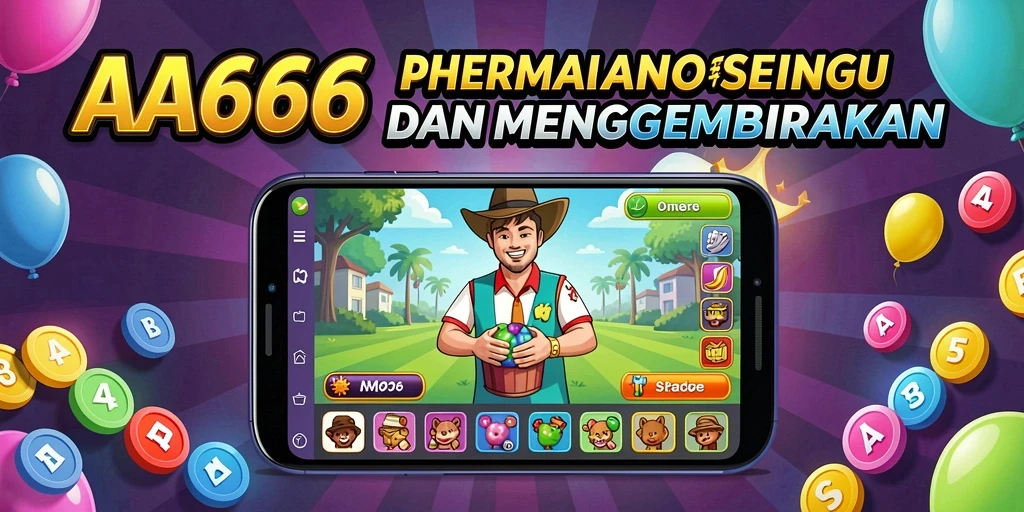 Tampilan gameplay AA666 dengan suasana Bingo yang menggembirakan.