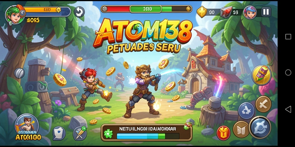 Tangkapan layar gameplay ATOM138 yang menegangkan dan seru.