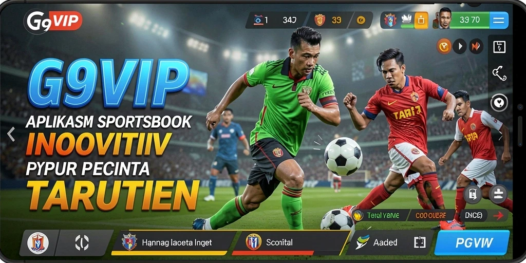 Tampilan G9VIP dengan fitur taruhan olahraga yang menarik.