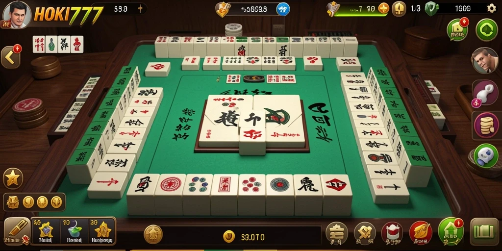 Screenshot HOKI777 menampilkan gameplay Mahjong yang menarik dan interaktif.