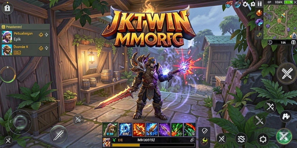Tampilan menarik gameplay JKTWIN dalam dunia MMORPG.