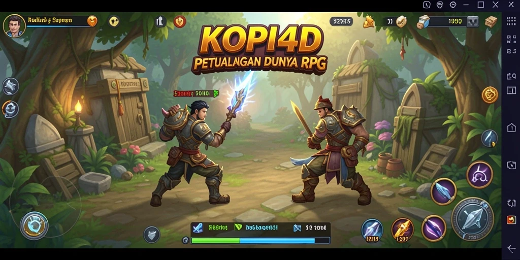 Tampilan gameplay KOPI4D yang menarik dalam dunia RPG.