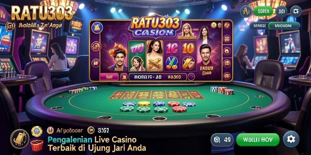 Gameplay seru dan interaktif di RATU303 Live Casino.