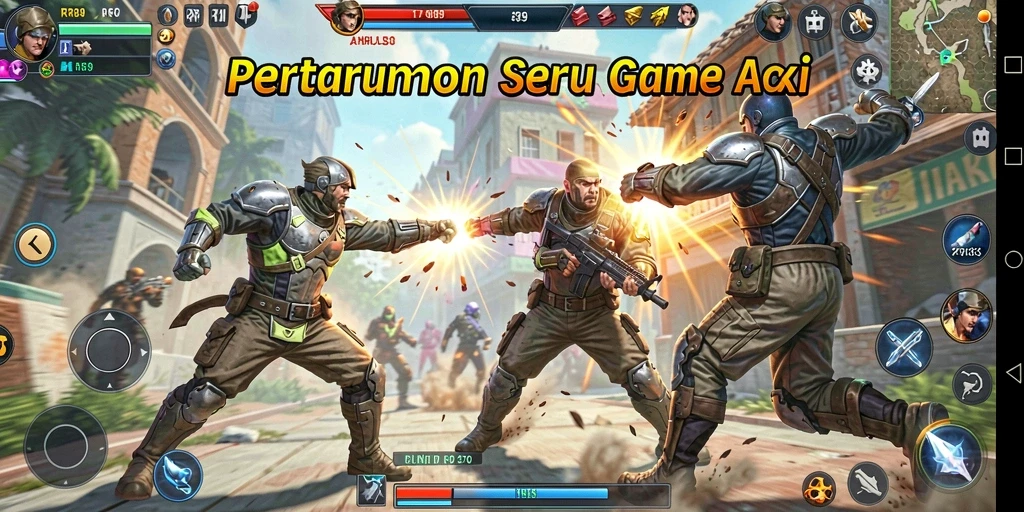 Screenshot menunjukkan aksi intens dalam pertarungan RR89.
