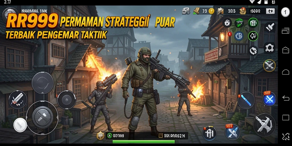 Screenshot gameplay RR999 yang menunjukkan strategi dan perencanaan cermat.