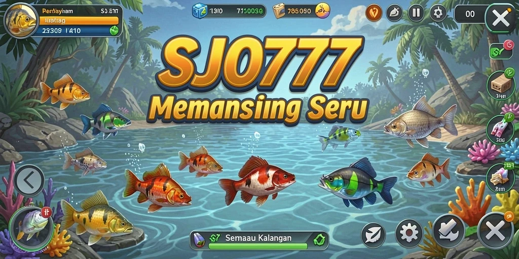 Tangkapan ikan yang realistis di SJO777 dengan grafis menawan.