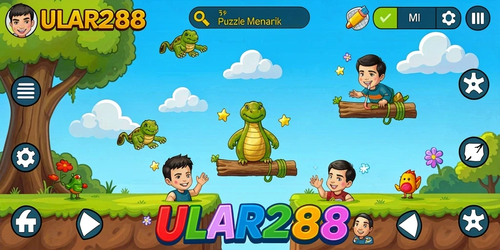 Screenshot utama ULAR288 menampilkan gameplay Puzzle yang menarik.