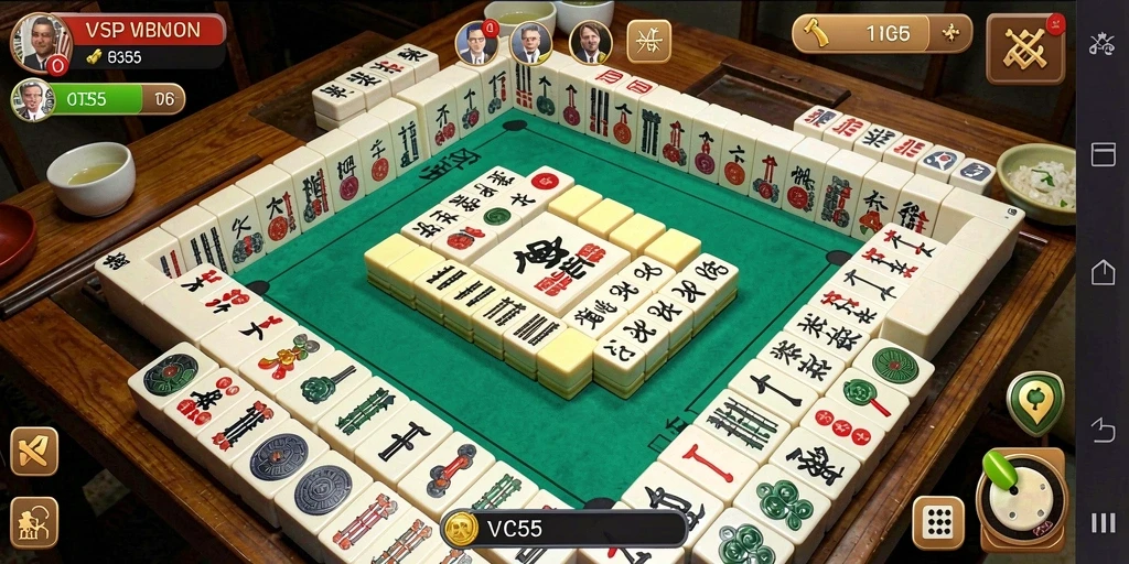 Gameplay Mahjong yang menarik dan penuh tantangan di VC55.